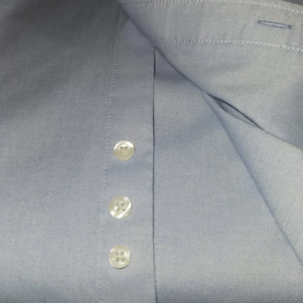 IZOD BOY'S LIGHT BLUE SHIRT, COTTON, POLYESTER, SPANDEX, M 10-12